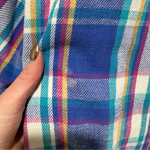 Vintage Dakota by Five Brothers Multi-Color Plaid Flannel - Picture 7 of 7